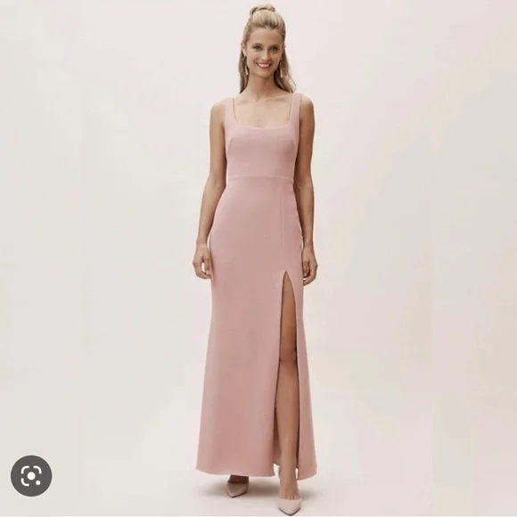 Bhldn Dresses | Anthropologie Bhldn Adens Dress/Gown In Light Pink | Color: Pink | Size: 4 | Alexandran99's Closet